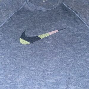 Nike Heather Blue Performance Top